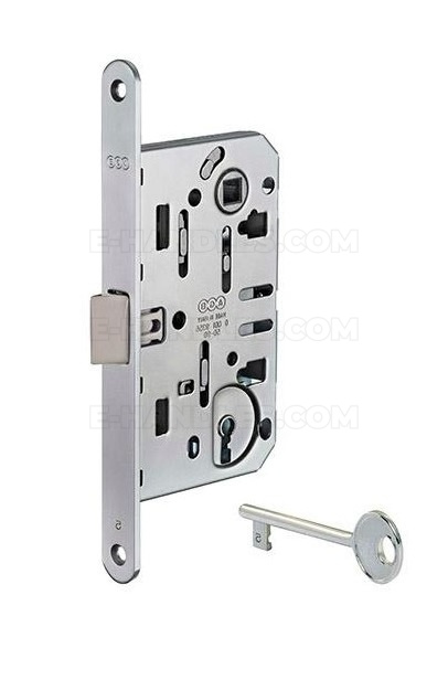 Zamek AGB Mediana EVOLUTION na klucz 90/50 chrom mat F18 B011015034, symbol B011015034